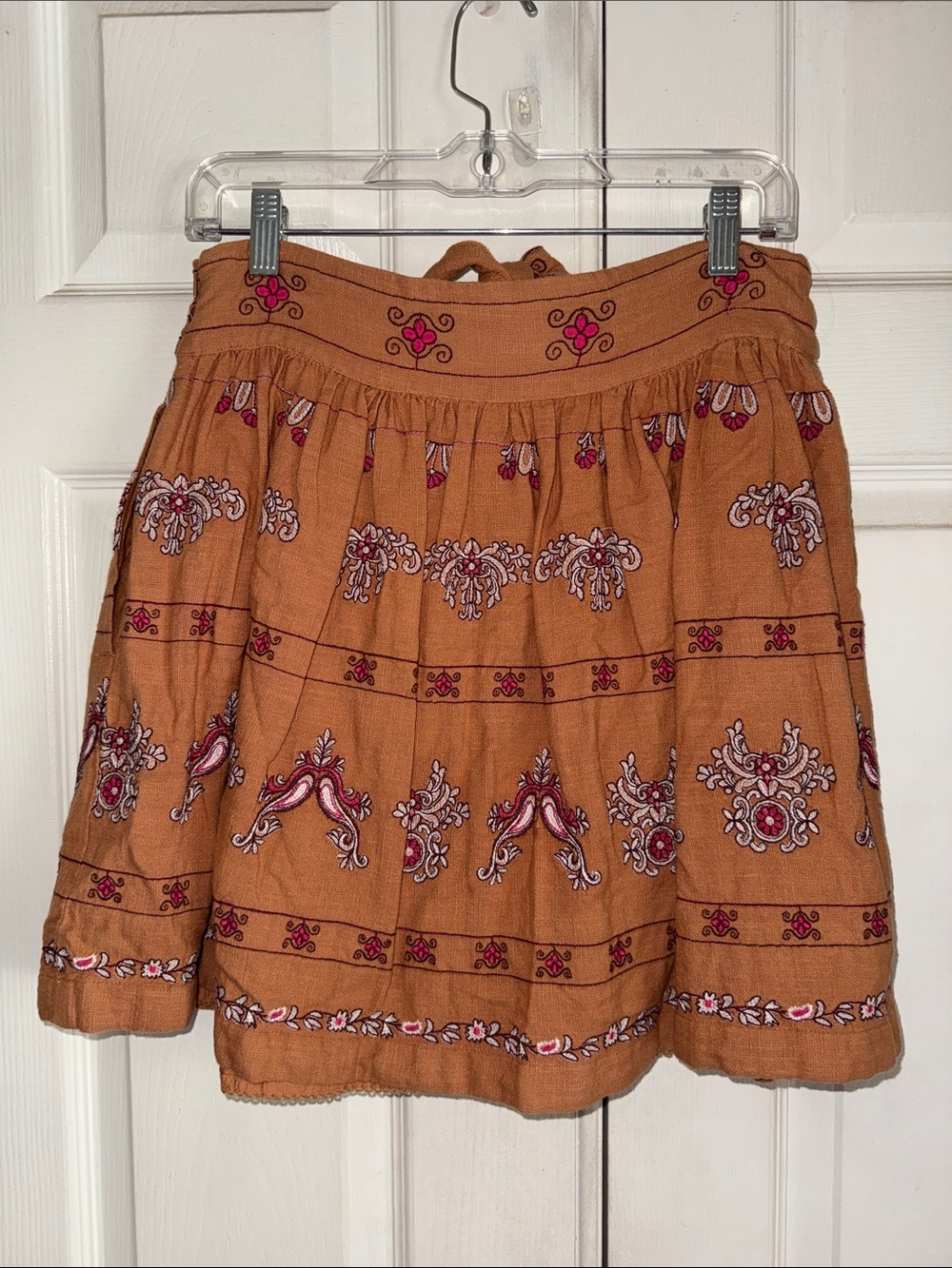 NWOT Anthropologie Meghan Embroidered Mini Skirt - Picture 5 of 11